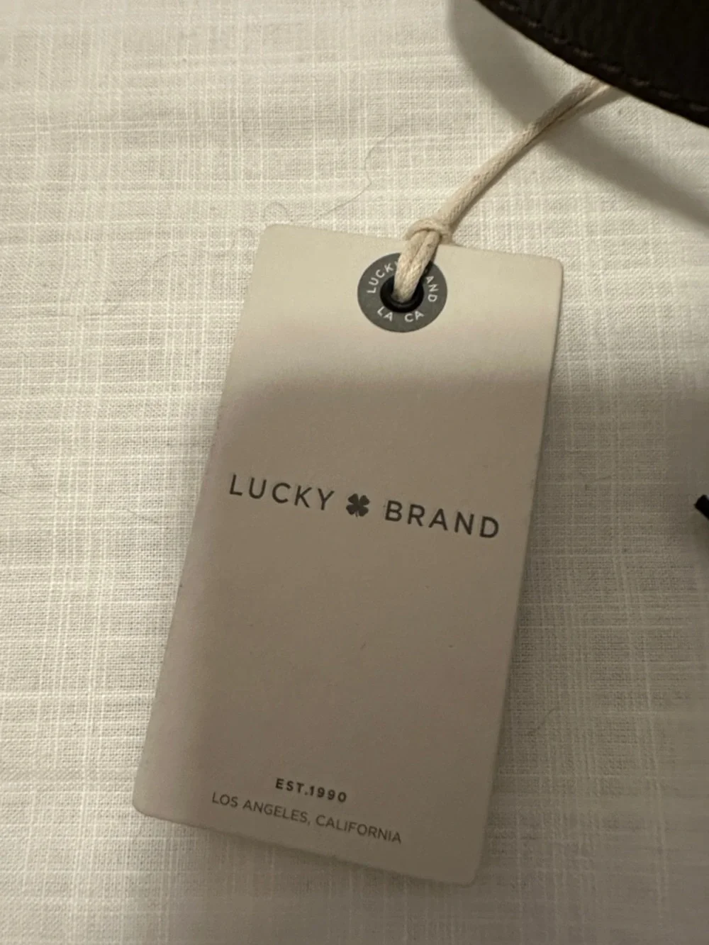 Lucky Brand Round Crossbody Bag in Dark Brown with Tan Braided Handle - Picture 2 of 4